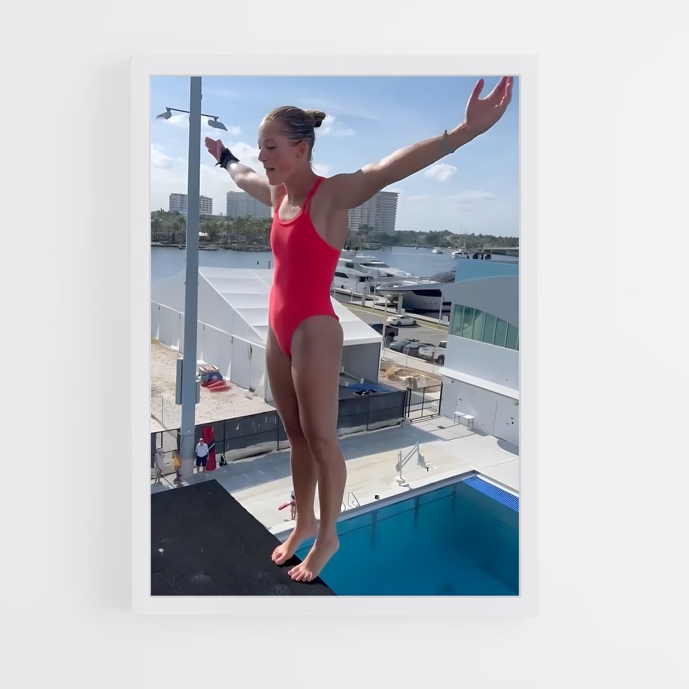 Poster Springboard diving sauter – affiche Plongeon au tremplin (vue 3)
